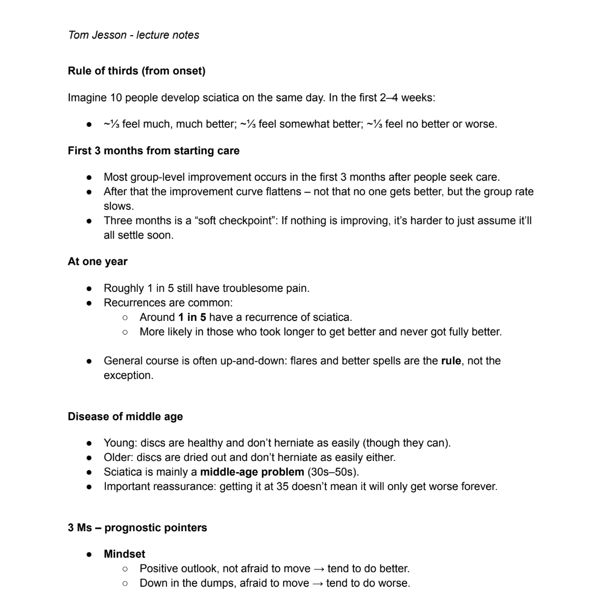 [Lecture Recording] Sciatica: Confident Diagnosis and Management